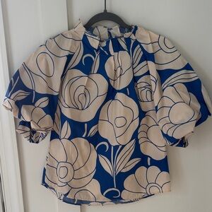 Tuckernuck Odeeh Floral Cotton Top Size 34